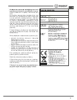 Preview for 19 page of Indesit FIM 532J K.A IX Operating Instructions Manual