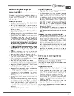 Preview for 37 page of Indesit FIM 532J K.A IX Operating Instructions Manual