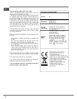 Preview for 40 page of Indesit FIM 532J K.A IX Operating Instructions Manual