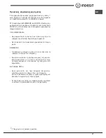 Preview for 57 page of Indesit FIM 532J K.A IX Operating Instructions Manual