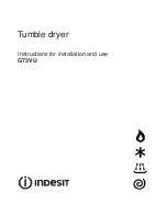 Indesit G73VU Instructions For Installation And Use Manual preview