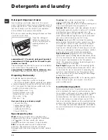 Preview for 10 page of Indesit GB IWE7168 Instructions For Use Manual