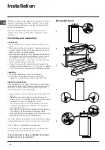 Preview for 10 page of Indesit GB UFAN 300 Operating Instructions Manual