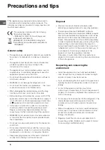 Preview for 14 page of Indesit GB UFAN 300 Operating Instructions Manual