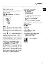 Preview for 19 page of Indesit H 461 IX.1 Instructions For Use Manual