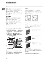 Preview for 2 page of Indesit HI 50.A Operating Instructions Manual