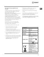 Preview for 37 page of Indesit HI 50.A Operating Instructions Manual