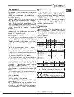 Preview for 37 page of Indesit IHC 6.5F A M IX Operating Instructions Manual