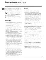 Preview for 14 page of Indesit IN CB 310 AI D Operating Instructions Manual