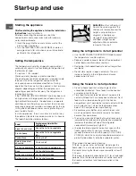 Preview for 4 page of Indesit IN CB 310 UK Operating Instructions Manual