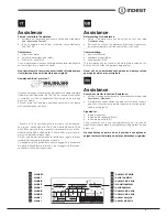 Preview for 2 page of Indesit IN CB 3xx AA xx Operating Instructions Manual