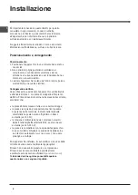 Preview for 2 page of Indesit IN SZ 16 Series Operating Instructions Manual