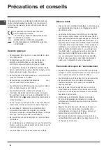 Preview for 22 page of Indesit IN SZ 16 Series Operating Instructions Manual