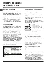 Preview for 28 page of Indesit IN SZ 16 Series Operating Instructions Manual