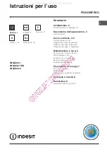 Preview for 1 page of Indesit IN SZ 2311 Operating Instructions Manual