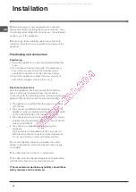 Preview for 10 page of Indesit IN SZ 2311 Operating Instructions Manual