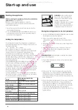 Preview for 12 page of Indesit IN SZ 2311 Operating Instructions Manual