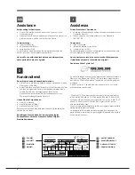 Preview for 2 page of Indesit IN TSZ 16 Series Operating Instructions Manual