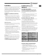 Preview for 9 page of Indesit IN TSZ 16 Series Operating Instructions Manual