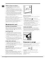 Preview for 14 page of Indesit IN TSZ 16 Series Operating Instructions Manual