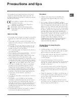 Preview for 7 page of Indesit IN TSZ 1610 UK Operating Instructions Manual