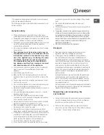 Preview for 9 page of Indesit IS50E1S Operating Instructions Manual