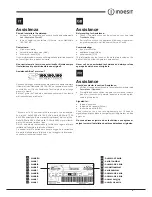 Preview for 3 page of Indesit LI8 series Operating Instructions Manual