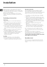 Preview for 14 page of Indesit NBAA 33 NF NX D Operating Instructions Manual