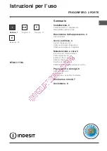 Preview for 1 page of Indesit NTAA 3 V NX Operating Instructions Manual