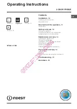 Preview for 9 page of Indesit NTAA 3 V NX Operating Instructions Manual