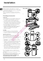 Preview for 10 page of Indesit NTAA 3 V NX Operating Instructions Manual