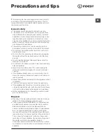 Preview for 9 page of Indesit PWC 71040 W Instructions For Use Manual