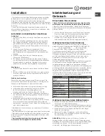 Preview for 19 page of Indesit RA 24 S (FR) Operating Instructions Manual