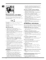 Preview for 34 page of Indesit RA 24 S (FR) Operating Instructions Manual