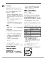 Preview for 54 page of Indesit RA 24 S (FR) Operating Instructions Manual