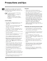 Preview for 6 page of Indesit RA 24I S Operating Instructions Manual