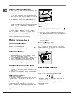 Preview for 16 page of Indesit RA 24xx (UK) Operating Instructions Manual