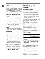 Preview for 18 page of Indesit RA 24xx (UK) Operating Instructions Manual