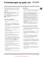 Preview for 47 page of Indesit RA 27 IX Manual