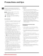 Preview for 14 page of Indesit RAA 24 S (0) Operating Instructions Manual