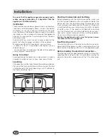 Preview for 4 page of Indesit SA300 I Instructions For Installation And Use Manual