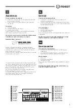 Preview for 3 page of Indesit SIAA 10 Series Operating Instructions Manual