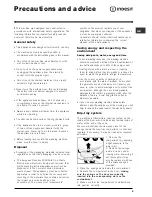 Preview for 9 page of Indesit SIXL 126 S Instructions For Use Manual