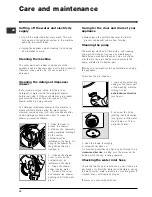 Preview for 10 page of Indesit SIXL 126 S Instructions For Use Manual