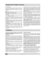 Preview for 38 page of Indesit TA 2 Installation And Use Manual