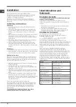 Preview for 18 page of Indesit TA 5 FNF Operating Instructions Manual