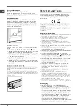 Preview for 20 page of Indesit TA 5 FNF Operating Instructions Manual