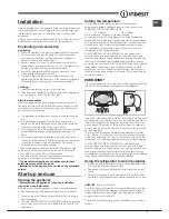 Preview for 5 page of Indesit TAA 12 V(TK) Operating Instructions Manual