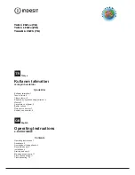 Preview for 1 page of Indesit TAAAN 6 FNF S Operating Instructions Manual