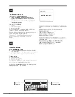 Preview for 2 page of Indesit TAAAN 6 FNF S Operating Instructions Manual